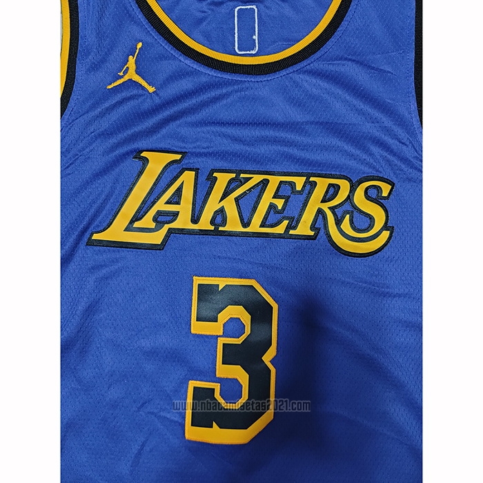 Camiseta Los Angeles Lakers Anthony Davis #3 Statement 2022-23 Violeta